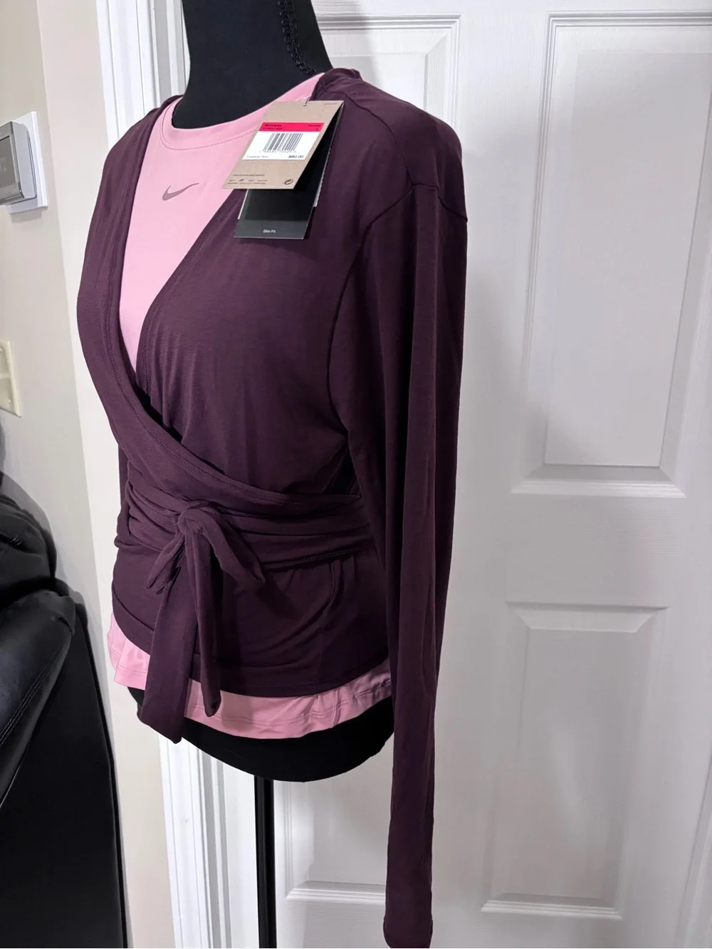Nike Women's Deep Burgundy Ballet Wrap Top